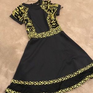 Beautiful black neoprene/scuba material dress